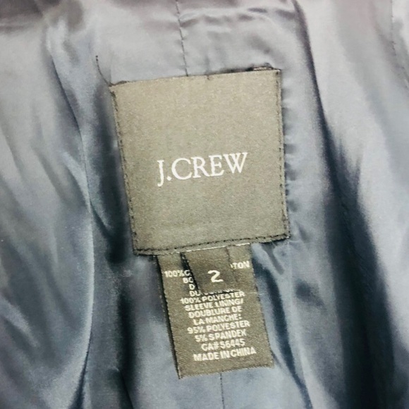 J. Crew Blazer Navy Blue Size 2 - Picture 8 of 8